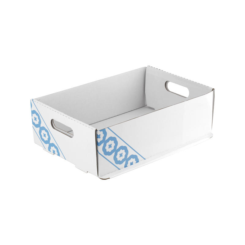 Blue Printed Decorative Aviation Disposable Paper Drawer Box